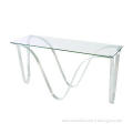 glass console table,glass sofa table, metal console table,metal table